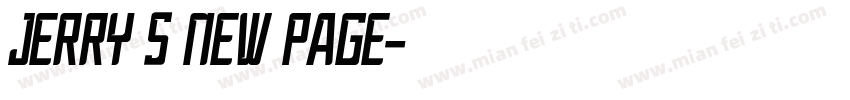 Jerry s new page字体转换
